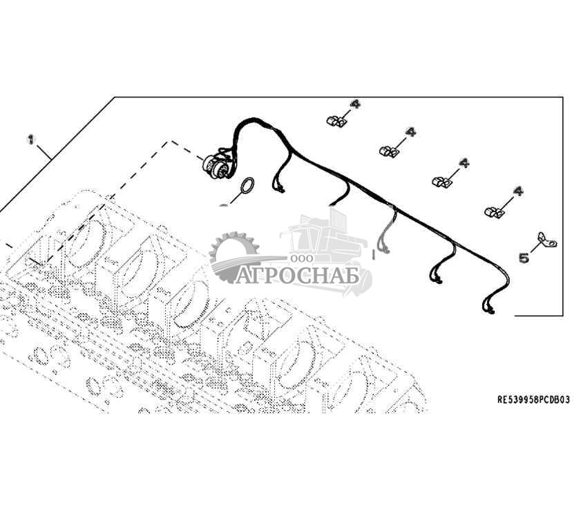 9902 Electronic Unit, Injector  ECU  Wiring Harness 